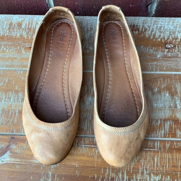 Frye Carson Leather Ballet Flats - Picture 3 of 10